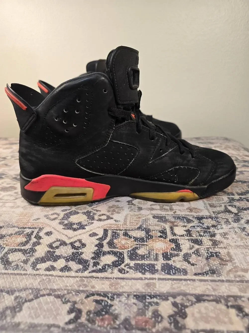 Air Jordan 6 Retro Infrared Black 2014 Men’s Basketball shoes Size 10